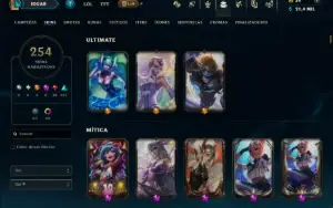 Bronze 2 com 150 Champs e 254 Skins +5 Prestigios