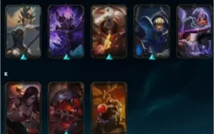 Conta de LoL Platina 4, 144 skins, lvl 238, 128 champ