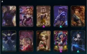 Conta de LoL Platina 4, 144 skins, lvl 238, 128 champ