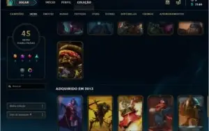 Conta Prata 1 League of Legends BR