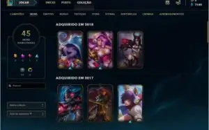 Conta Prata 1 League of Legends BR
