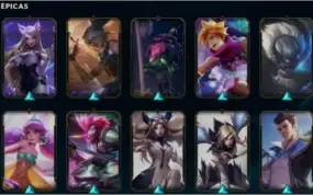 Conta LOL OURO 4 com algumas skins