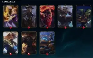 Conta LOL OURO 4 com algumas skins
