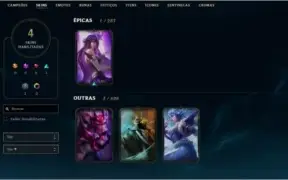 Conta Platina 4 com ótimas skins, melhor preço!