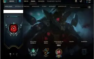 Conta LOL / Todos campeões / Platina 4 / + de 100 skins