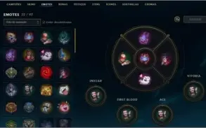 Conta LOL / Todos campeões / Platina 4 / + de 100 skins