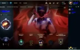 CONTA PLAT 2// 143 CHAMPIONS// 136 SKINS NV 201