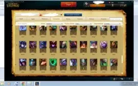 Conta LoL lv 30,104 campeões 40 skins 4 lendarias 3 runepage