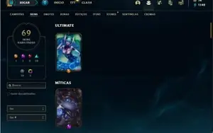 Conta prata 3 com 78 Champs e 69 Skins