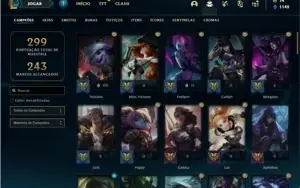 Conta prata 3 com 78 Champs e 69 Skins