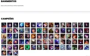 Conta prata 3 com 78 Champs e 69 Skins