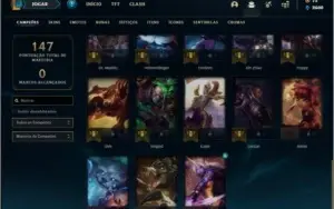 Conta ouro 3 com 17 skins e 38 champs