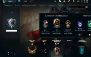 Conta ouro 4 com TODOS os champs e 151 Skins + 1.3kk de ZED