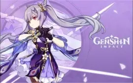 Contas Genshin Impact AR 5 com Keqing