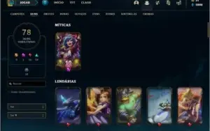 Conta ouro 4 com 70 champs, 78 skins + Corki Ovni (rara)