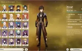 Venda Conta Genshin AR56 Ayaka, Xiao, Kazuha e Zhongli.