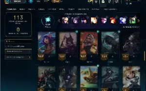 Ferro 1 com 60 Champs e 10 Skins