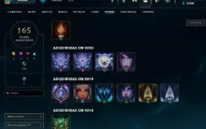 Conta Mono Singed - 165 Campeões - 31 Skins + 101 (Espólios)