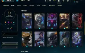 Conta Mono Singed - 165 Campeões - 31 Skins + 101 (Espólios)
