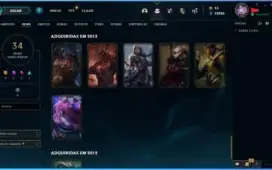 Conta Gold IV com 4 Skins Vitoriosas (Criada em 2012)