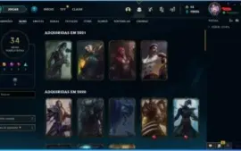 Conta Gold IV com 4 Skins Vitoriosas (Criada em 2012)