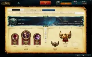 Conta de LOL - Borda platina - 110 skins - 104 campeões