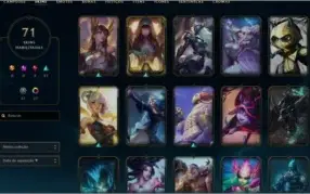 Conta LoL nível 320 platina na solo/duo