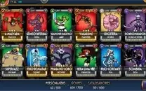 Conta skullgirls mobile (persn. Ouro + chaves diamantes+etc)