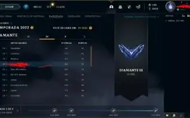 conta lol diamante 3