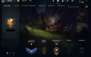 Conta diamante 4 com 82,9% de WR com MMR MESTRE