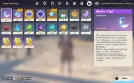 Raiden + arma assinatura + Zhongli + Nahida