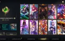 Conta Wild Rift 19 skin e 32 campeões.