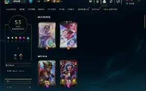 Unranked com 65 Champs e 53 Skins ( MONO SUP )