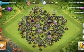 CONTA CLASH OF CLANS CV9 90% FULL