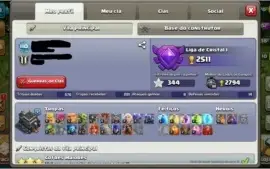 CONTA CLASH OF CLANS CV9 90% FULL