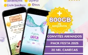 Pack 12 em 1 + 690 Cartões Digita Pack Festa Completo+bônus