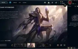 CONTA LOL + 134 CHAMPS + 214 SKINS + SKIN LUCIAN VITORIOSO