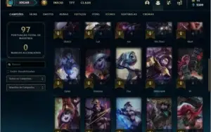 Conta prata 2 com 36 champs e 9 skins