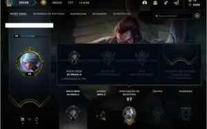Conta prata 2 com 36 champs e 9 skins