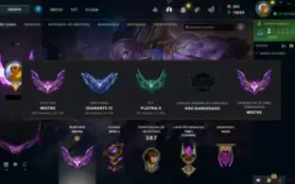 Conta League of legends ex mestre varias skin e foco no tft