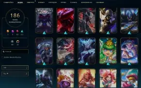 Conta League of legends ex mestre varias skin e foco no tft