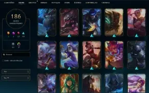 Conta League of legends ex mestre varias skin e foco no tft