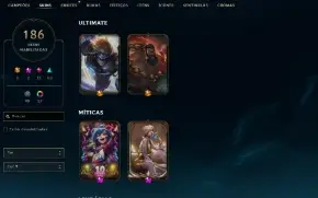 Conta League of legends ex mestre varias skin e foco no tft