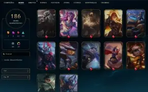 Conta League of legends ex mestre varias skin e foco no tft