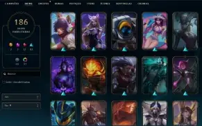 Conta League of legends ex mestre varias skin e foco no tft
