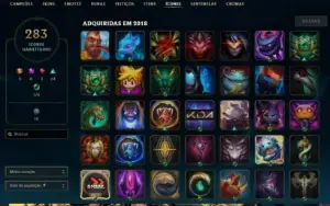 Promoção Conta Lol 459 Skins Plat 3