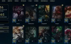 Promoção Conta Lol 459 Skins Plat 3