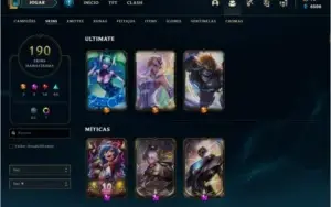 D2 190 skins - ótima conta
