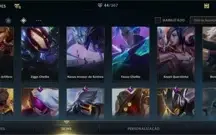 Wild rift conta ex grão-mestre , 8 lendárias(sett)