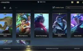 ESMERALDA IV + 32 SKINS + 1283 (RP) WILD CORES + 45 CAMPEÕES